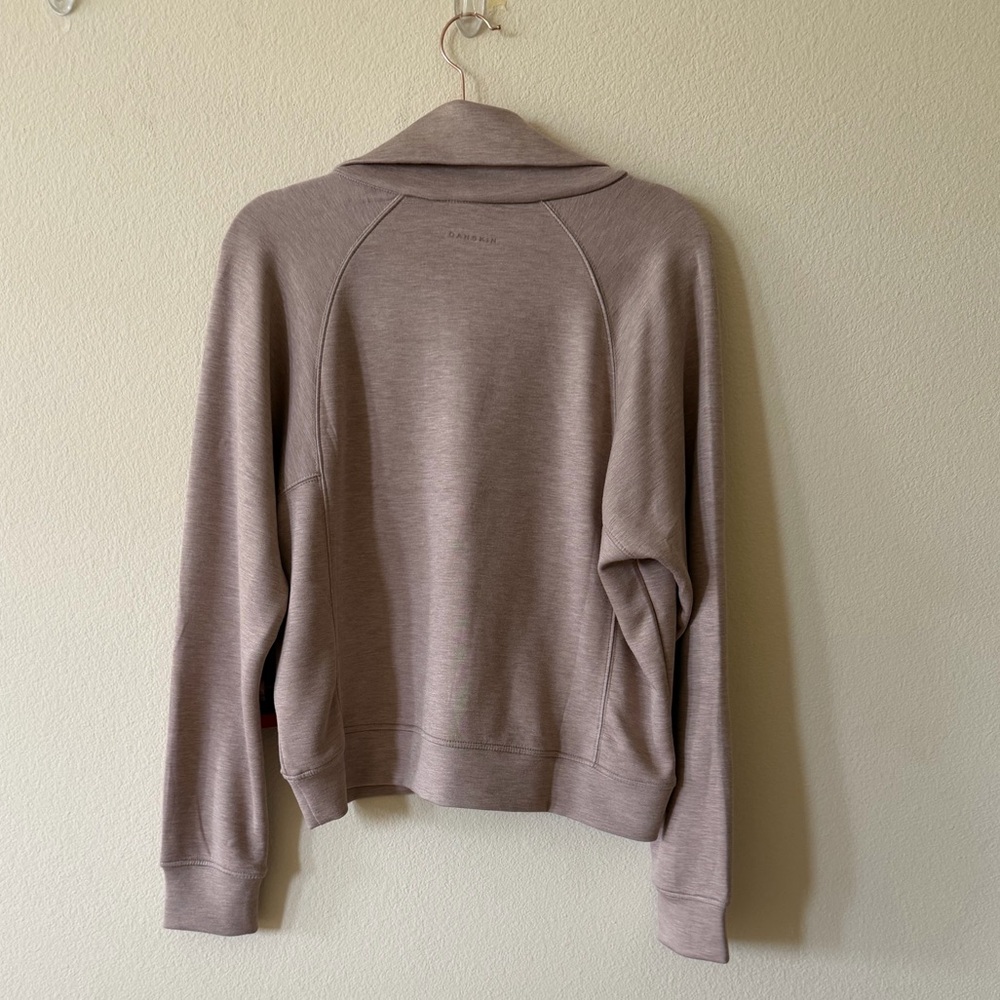 NWT Danskin brand Luxe Lounge Set (brown- chai heather) size medium - Picture 3 of 6